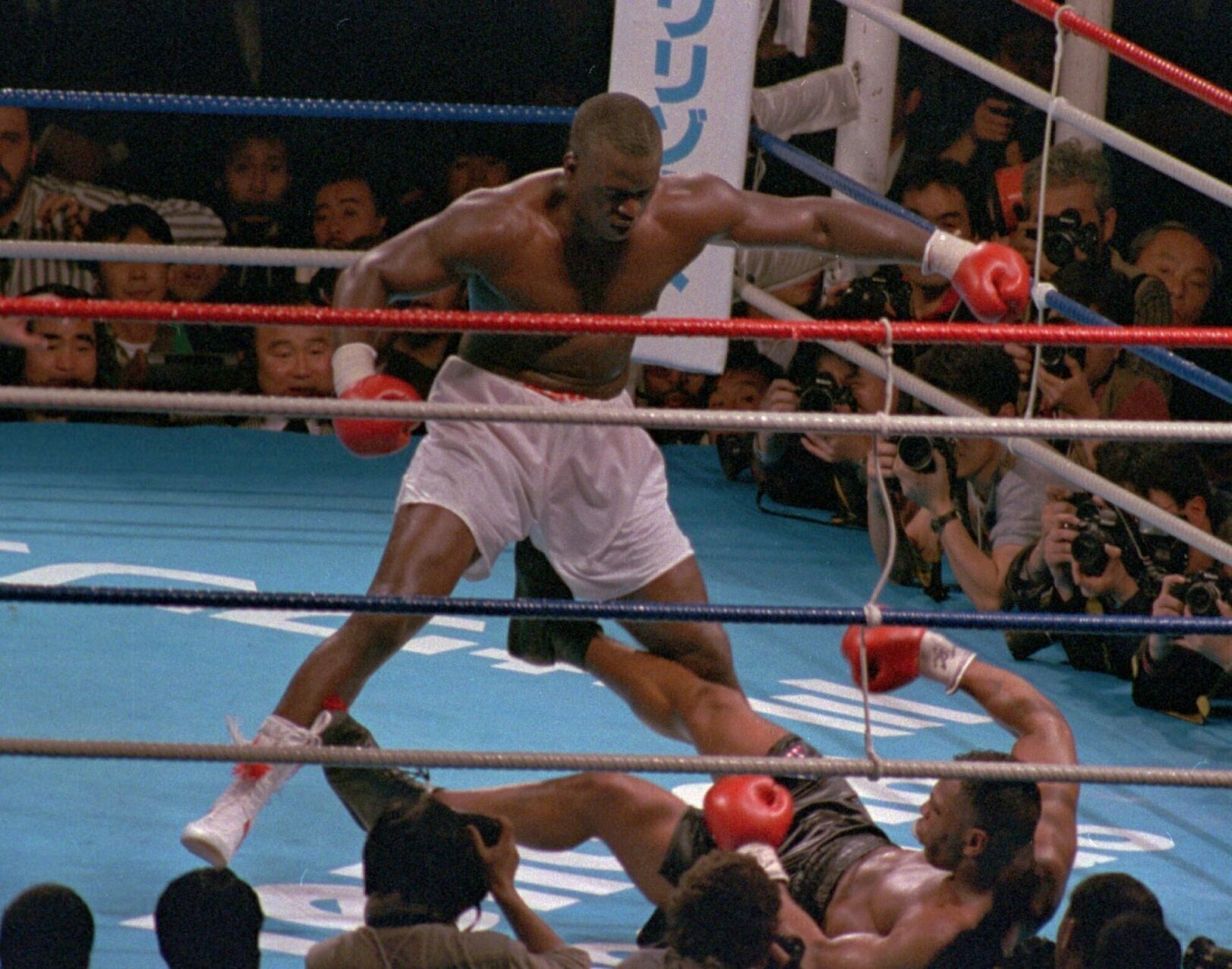 1990: Mike Tyson suffers first defeat after knockout by James 'Buster' Douglas